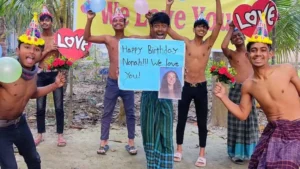 Funny happy birthday video from Bangladesh