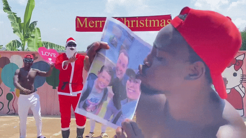 kissing photo crazy birthday wish